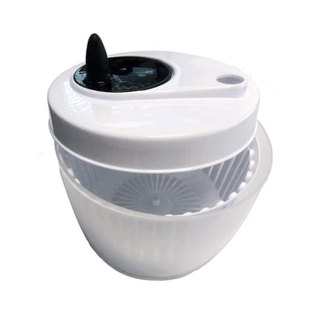 ExcelSteel Functional, Fruits, Vegetables Mini Salad Spinner, 1.4 Qt, White