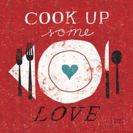 Cook Up Love Canvas Art - Michael Mullan (24 x 24)