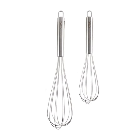 Cook With Color 2-Piece Whisk Set – Kitchen Essentials for Mixing and Blending