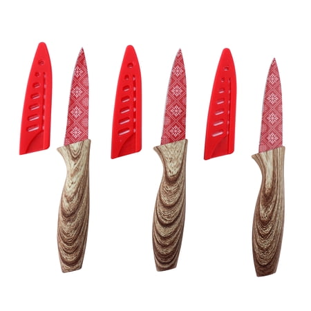 Cook With Color 3.5" Paring Knives – Red Snow