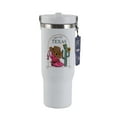 thumbnail image 1 of Cook With Color 30oz Longhorn Stainless Steel Tumbler – Insulated Travel Mug with Handle & Lid, 1 of 5