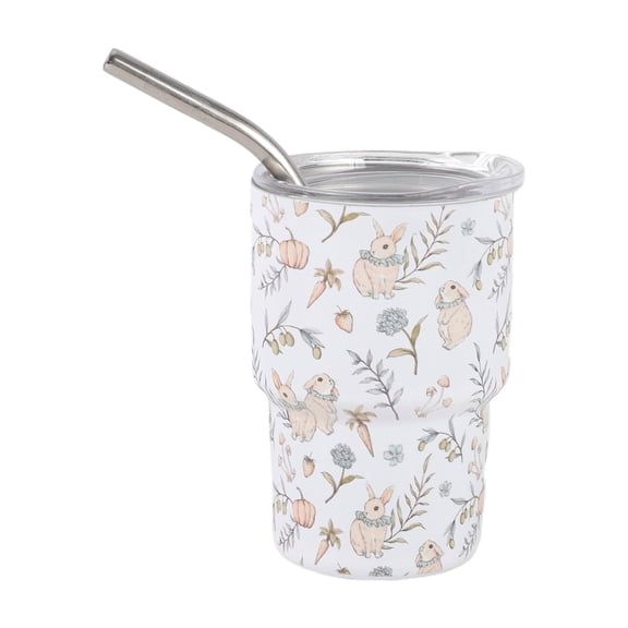 Cook With Color 5oz Double Walled Stainless Steel Mini Tumbler, Vacuum Insulated, Reusable Cup, Spring Design