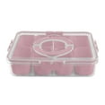 thumbnail image 1 of Cook With Color Snackle Box for Kids Lunch Box and Snack Container, Pink, 1 of 4