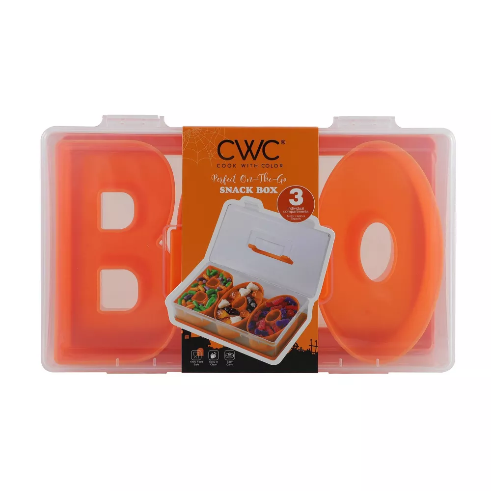 Cook With Color BOO Halloween Snackle Box Food Storage Container