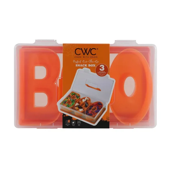 Cook With Color BOO Halloween Snackle Box Food Storage Container ...
