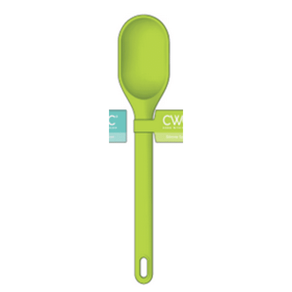 Cook With Color 12-Inch Silicone Spoon - Heat Resistant & Dishwasher Safe, Green