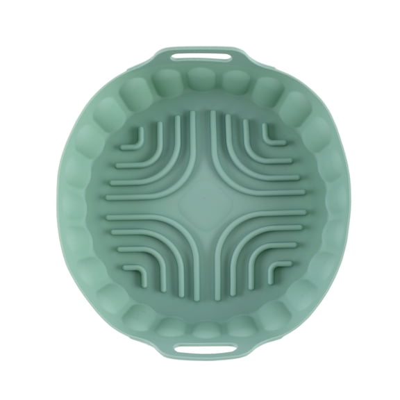 Cook With Color Sage round silicone air fryer liner