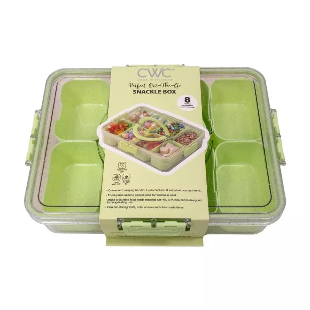 Cook With Color Sparkle Snack Box Food Storage Container - Walmart.com