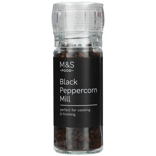 Cook With M&S Black Peppercorn Mill 50g, British Import (Pack of 2)