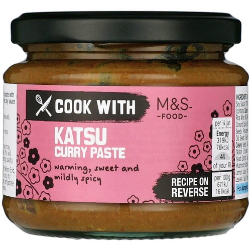 Cook With M&S Katsu Curry Paste 190g, British Import (Pack of 2)