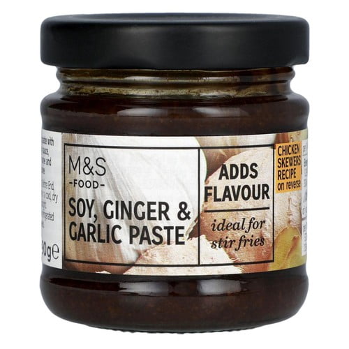 Cook With M&S Soy, Ginger & Garlic Paste 90g, British Import (Pack of 2)