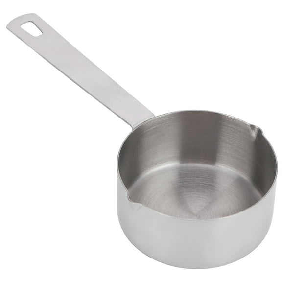 Cook's Best Friend, Stainless Steel Measuring Cup, Durable Utensil Resistant To Rust, 1/3 Cup 80ml Precision Tool, Inclined Mouth Ensures Spill-Free Pouring, Perfect For Baking &