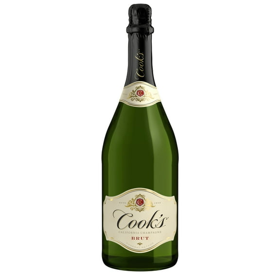 Cook's California Champagne Brut White Sparkling Wine, 1.5 L Bottle