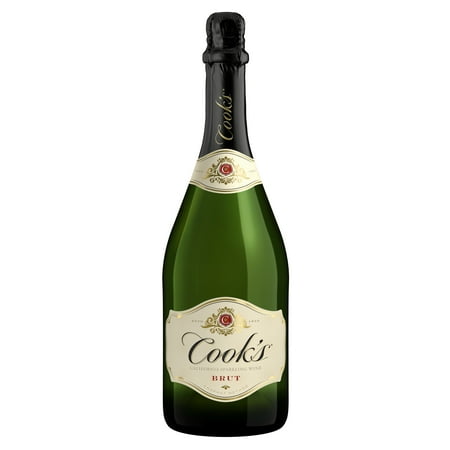 Cook's California Champagne Brut Sparkling White Wine, 750ml Bottle, 11.5% ABV