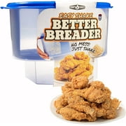 Cook's Choice Original Better Breader Bowl- All-in-One Mess-Free Batter Breading Station for Home