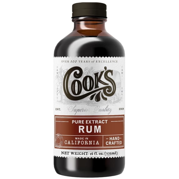 Cook's, Choice Pure Rum Extract, 16 oz