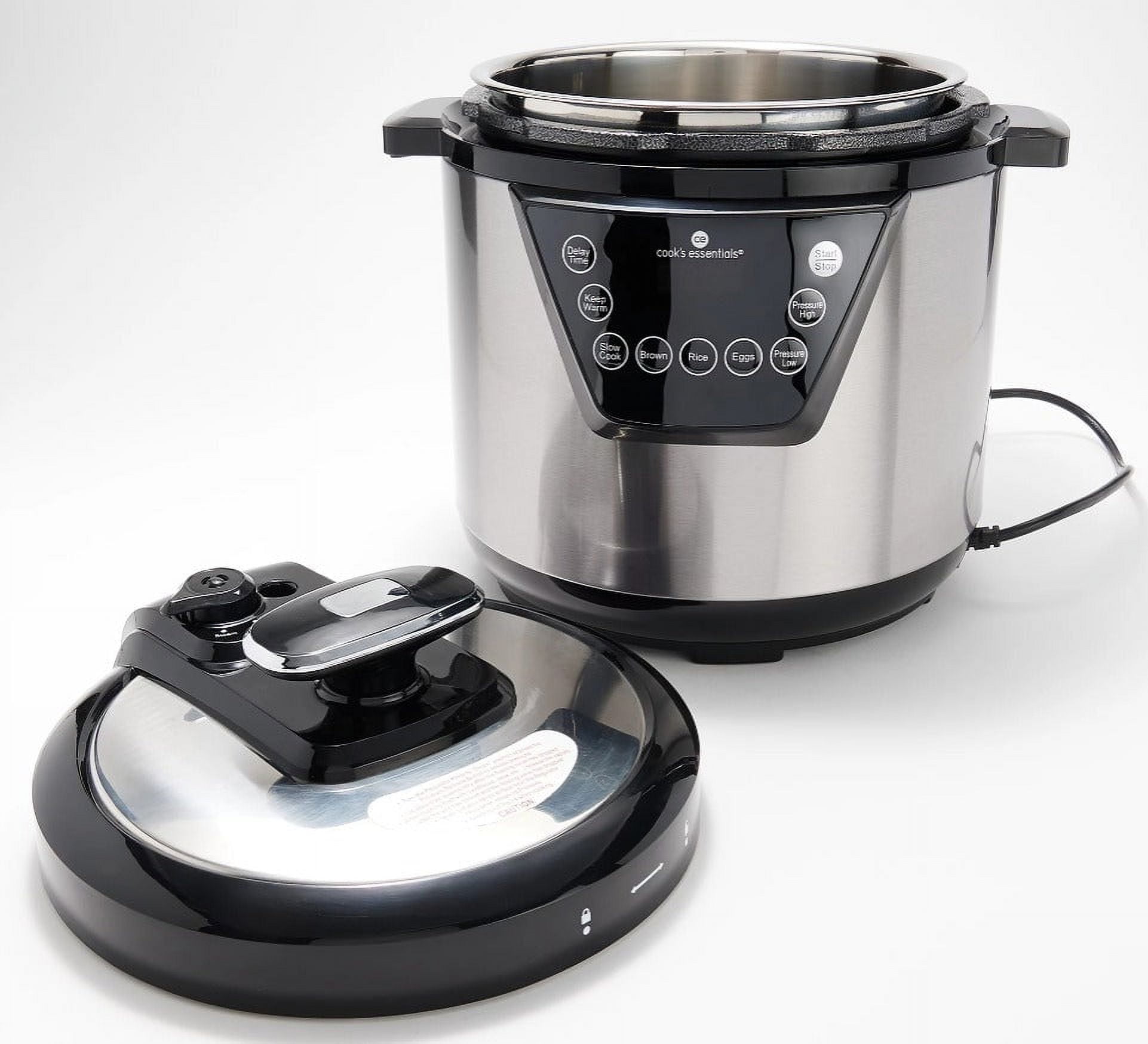 CooksEssentials Stainless Steel Nonstick 10 qt. Pressure Cooker  w/Accessories 