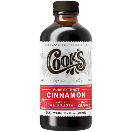 Cook's, Pure Cinnamon Extract, All Natural Premium Cinnamon Oil from Ceylon Bark, 4 oz