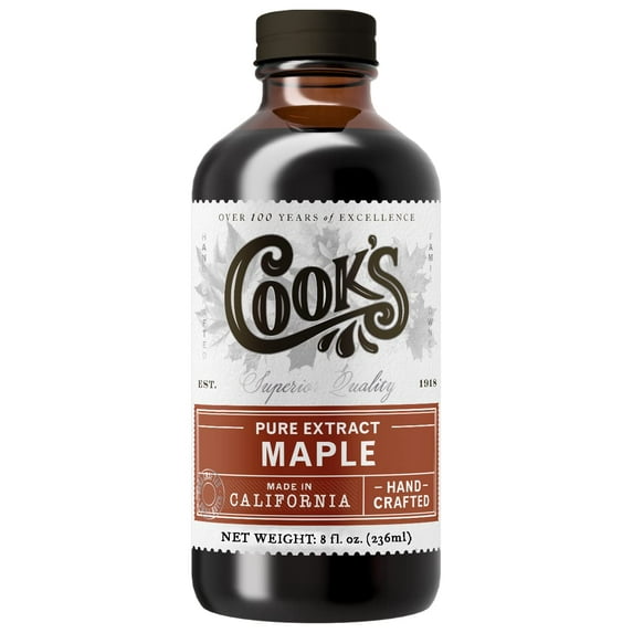 Cook's, Pure Maple Extract, All Natural Premium Maple Sap from Vermont's Finest Maple Trees, 8 oz