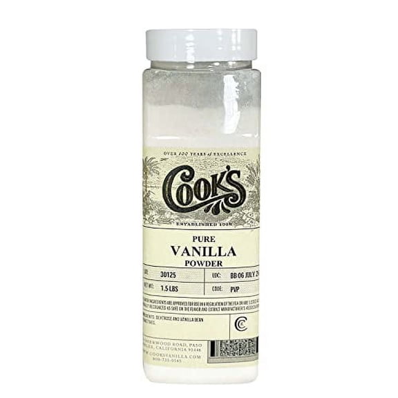 Cook's Pure Vanilla Powder Dessert Sprinkles and Decorations, 24 oz