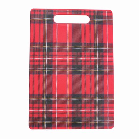 Cook with Color 10*14 Inch Poly Cutting Board – Plaid