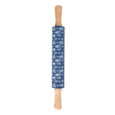 Cook with Color 16.9'' Silicone Rolling Pin – Blue