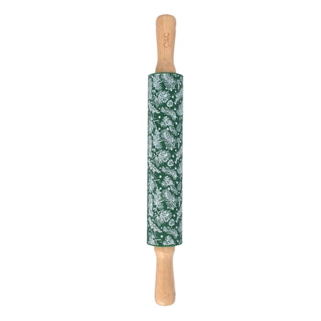 Cook with Color 16.9'' Silicone Rolling Pin – Green