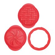Cook with Color 2 Piece Pie Dough Cutter and Baking Shield