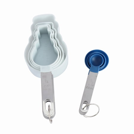 Cook with Color 8 Piece Measuring Cup and Spoon Set – Snowman