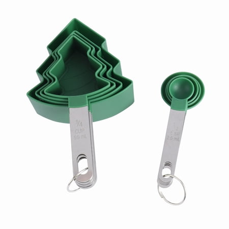 Cook with Color 8 Piece Measuring Cup and Spoon Set – Tree