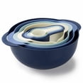 thumbnail image 1 of Cook with Color 8 Piece Nesting Bowls with Measuring Cups Colander and Sifter Set - 2 Mixing Bowls, 1 Colander, 1 Sifter and 4 Measuring Cups, 1 of 8