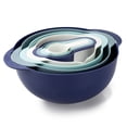 thumbnail image 1 of COOK WITH COLOR 8 Piece Nesting Bowls with Measuring Cups Colander and Sifter Set - 2 Mixing Bowls, 1 Colander, 1 Sifter and 4 Measuring Cups, 1 of 8