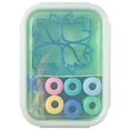 thumbnail image 1 of Cook with Color 20-Piece Kids Plastic Bento Box Lunch Container Set with Sandwich Cutters, Dino, 1 of 5