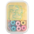 thumbnail image 1 of Cook with Color 20-Piece Kids Plastic Bento Box Lunch Container Set with Sandwich Cutters, Star, 1 of 5