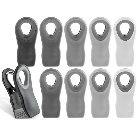 Cook with Color Chip Clips for Bags - Magnetic Bag Chips Set of 10