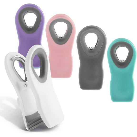 COOK WITH COLOR Chip Clips for Bags - Magnetic Bag Chips Set of 5