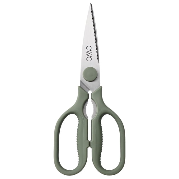 Cook with Color Multi-Purpose Stainless Steel Kitchen Shears with Soft-Grip Handle, Cooking Scissors, Sage