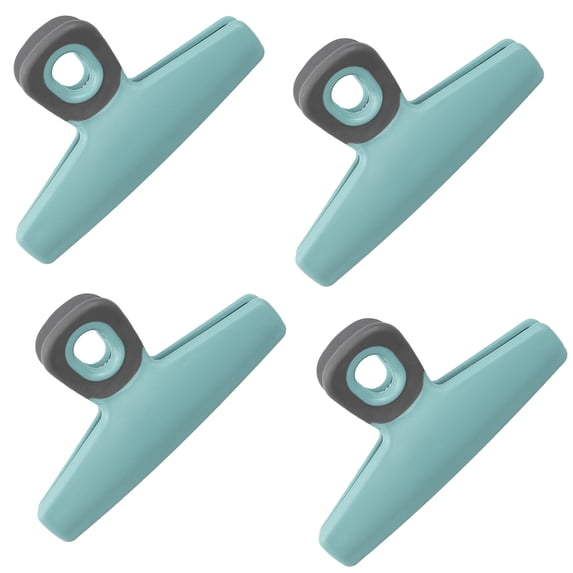 Cook with Color Large Bag Clips, Set of 4 Chip Bag Clips - Teal