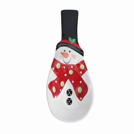 Cook with Color Melamine Spoon Rest - Snowman