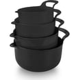 thumbnail image 1 of Cook with Color Mixing Bowls - 4 Piece Nesting Plastic Mixing Bowl Set with Pour Spouts and Handles, 1 of 10