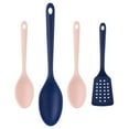 thumbnail image 1 of COOK WITH COLOR Silicone Kitchen Utensils 4 Piece Set, Spoons & Spatulas, 1 of 5