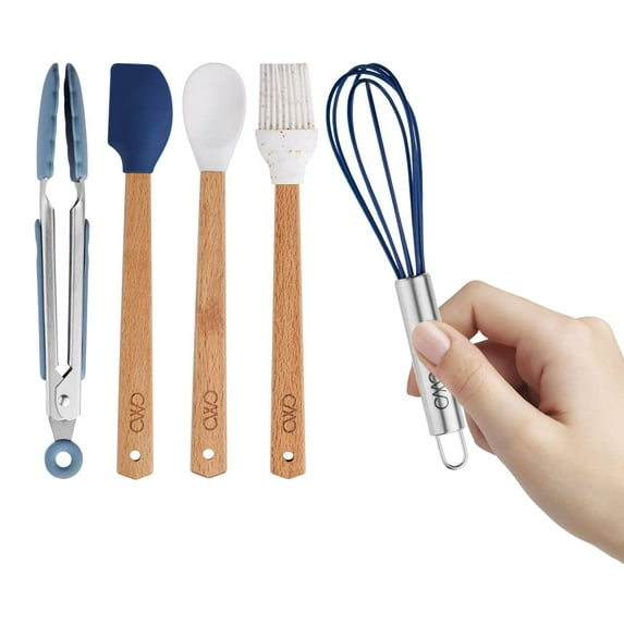 COOK WITH COLOR Silicone Kitchen Utensil Set, 5 pcs