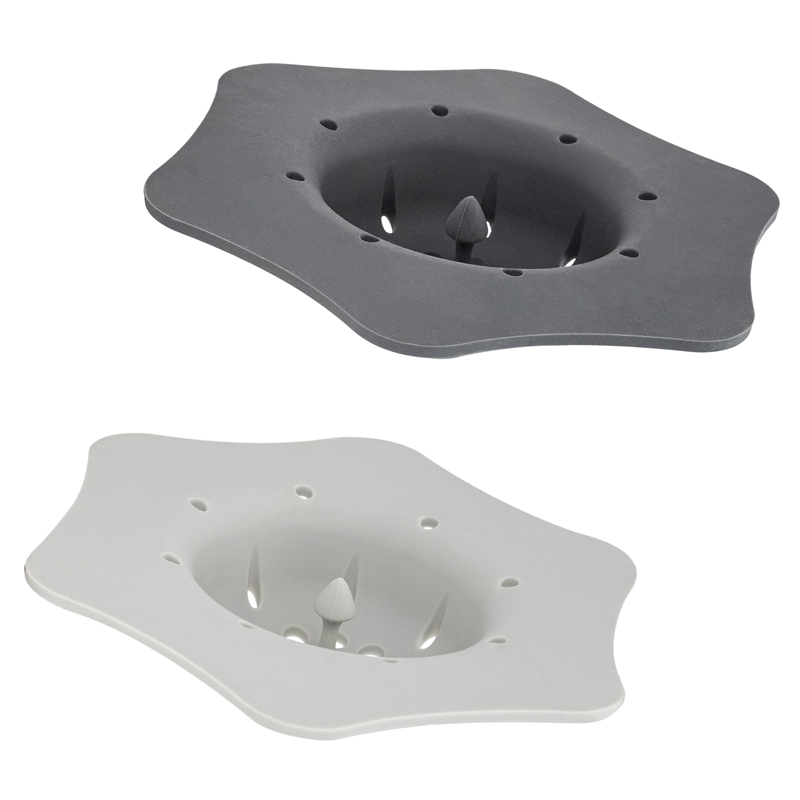 Cook with Color Sink Strainer, Plastic Drain Stopper, 2 Pack, Gray ...