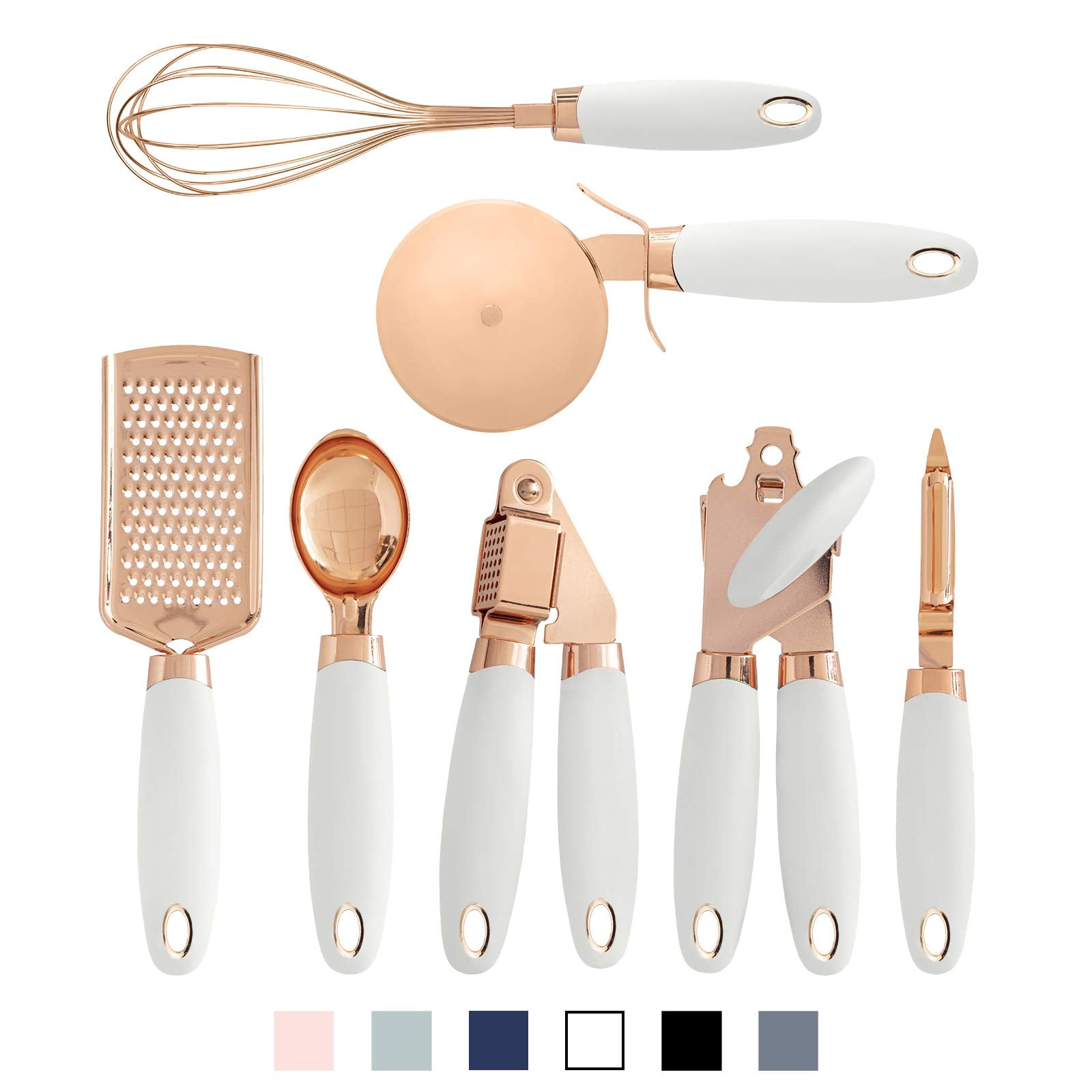 7pc Kitchen Utensil Set in Glossy Golden Color - Online Furniture Store -  My Aashis