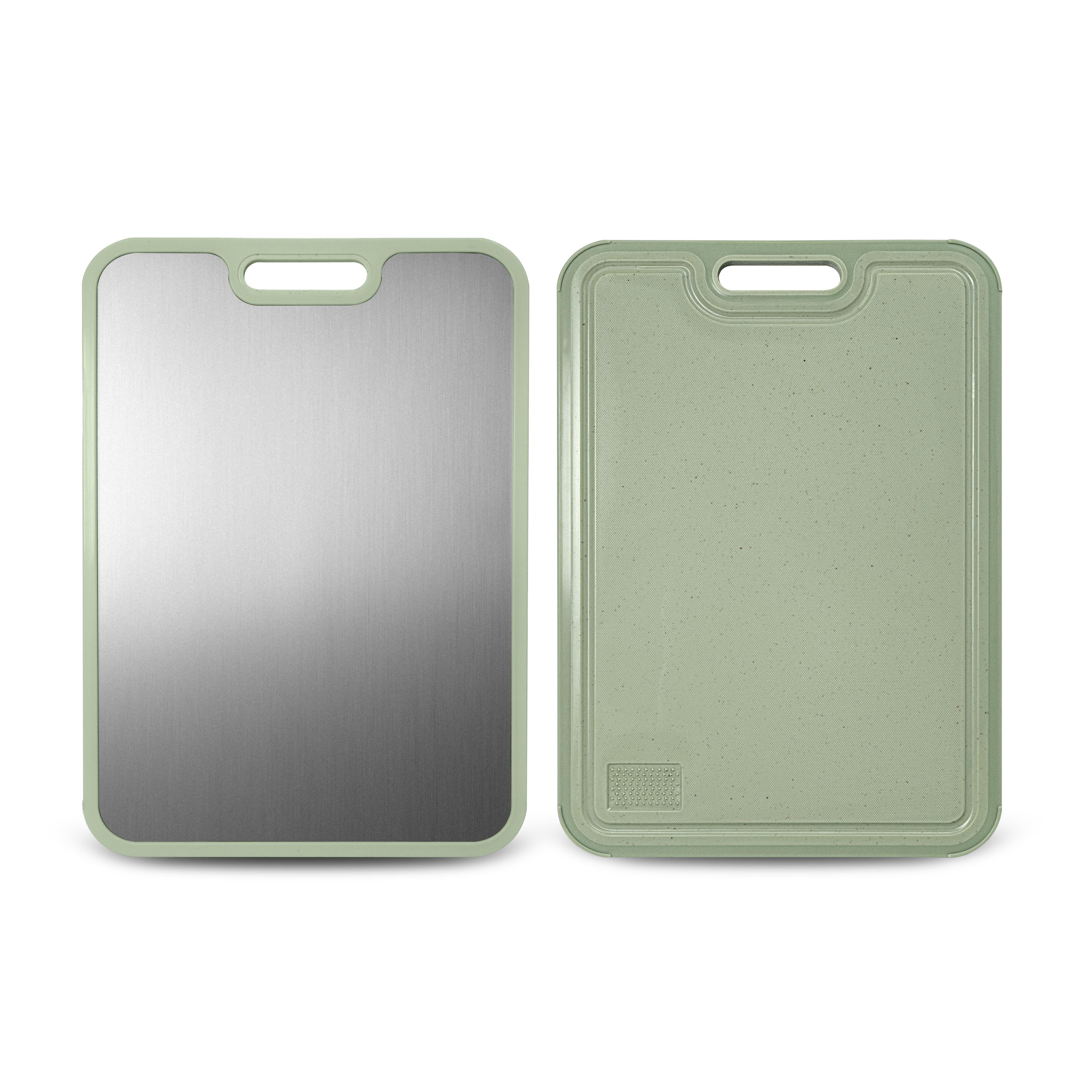 Cook With Color Double-Sided Titanium Chopping & Cutting Board for Kitchen, Sage - Walmart.com