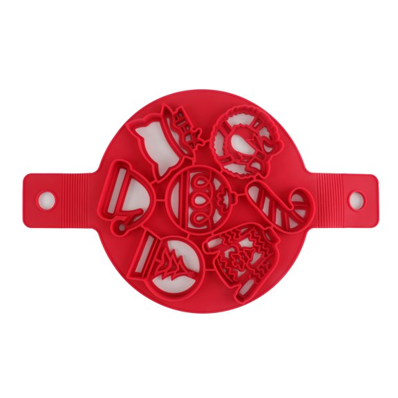 Cook with Color red silicone pancake mold