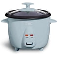 thumbnail image 1 of COOK WITH COLOR Rice Cooker, 6-Cup with Tempered Glass Lid, Blue, 1 of 8