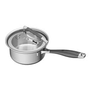 CookCraft by Candace 1.5 Quart Sauce Pan with Glass Latch Lid
