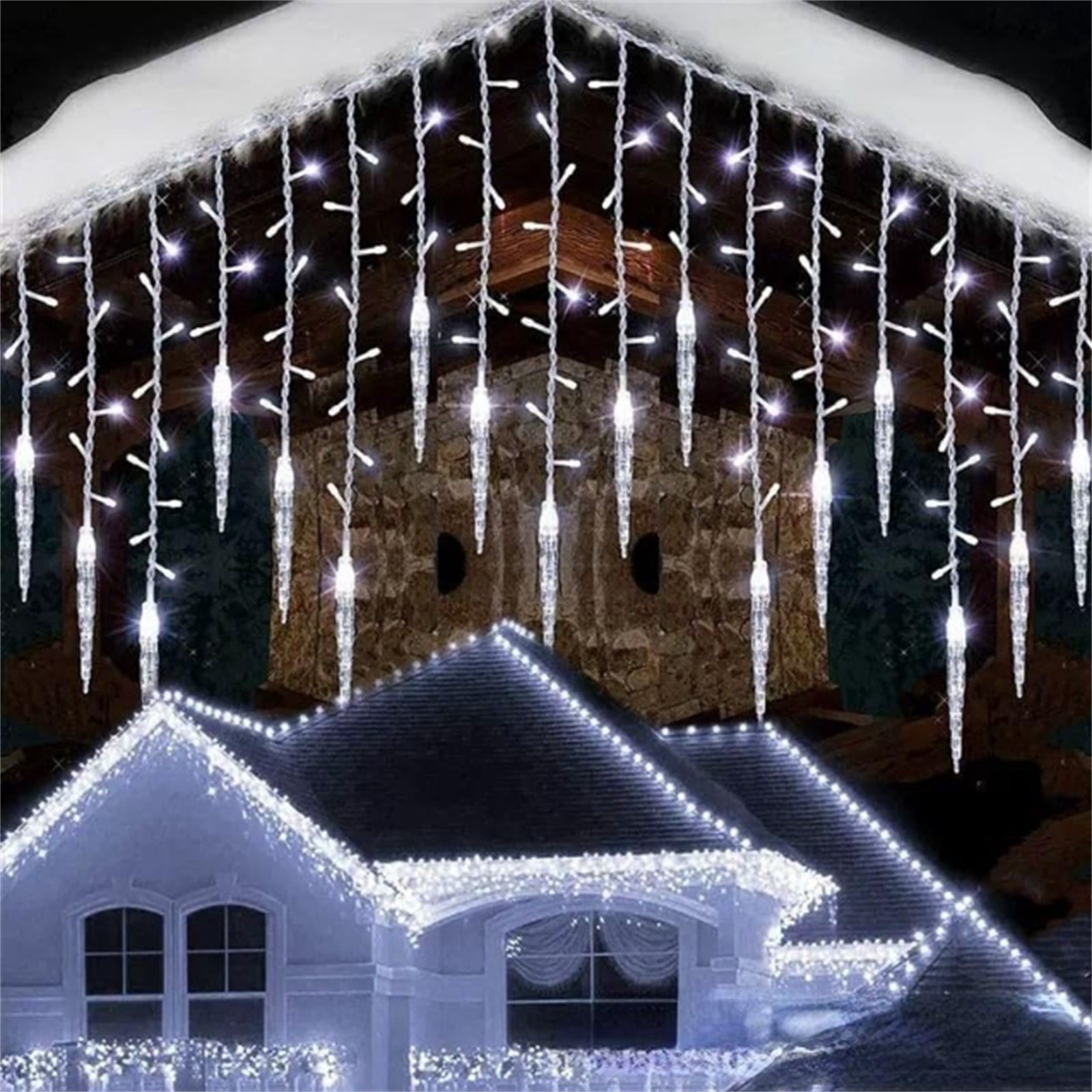 CookMate Christmas Icicle Curtain Light LED Hanging Icicle String Light ...