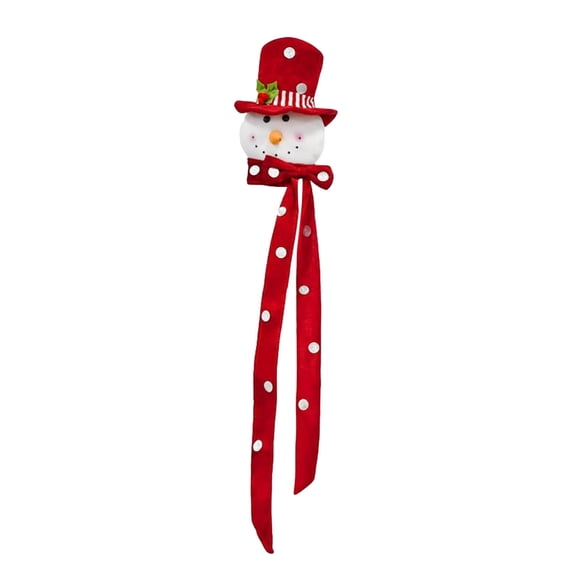 Inside Home Tree CookMate Christmas Snowman Tree Topper Fabric Holiday Tree Top Ornament ...